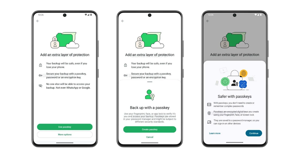 نسخه پشتیبان رمزگذاری شده واتساپ