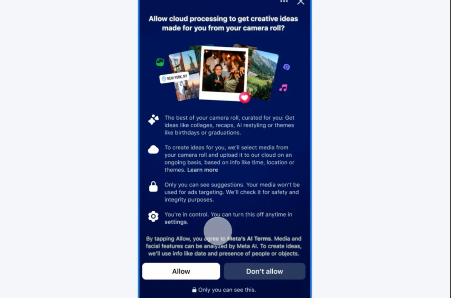 ویژگی هوش مصنوعی فیسبوک