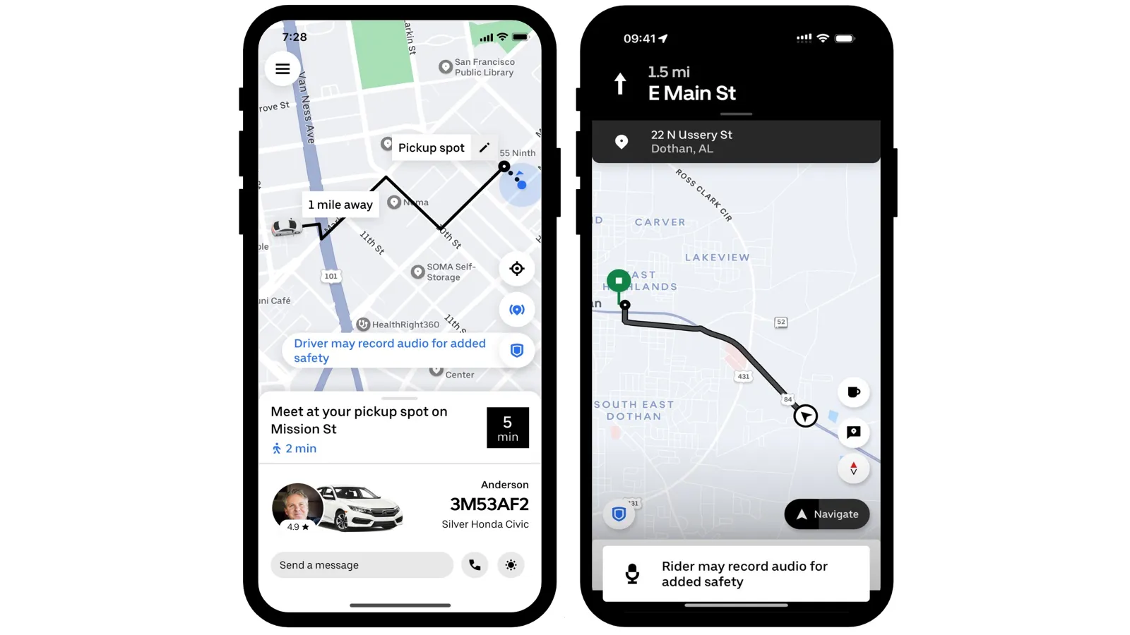 ضبط ویدئویی در اپلیکیشن اوبر