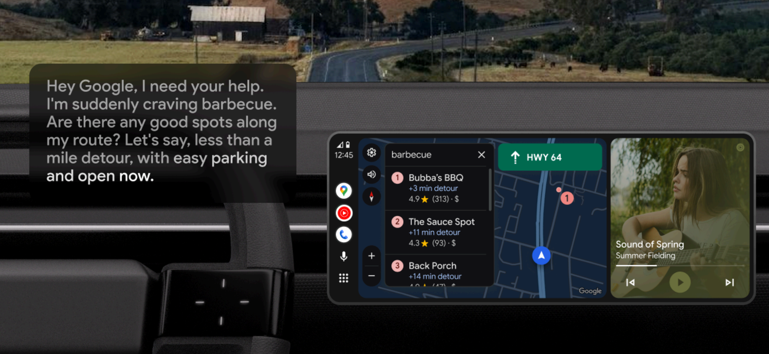 جیمنی در اندروید اتو