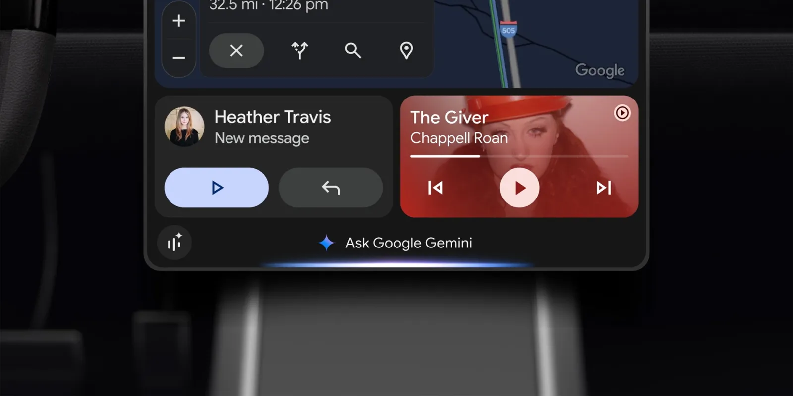 جیمنی در اندروید اتو