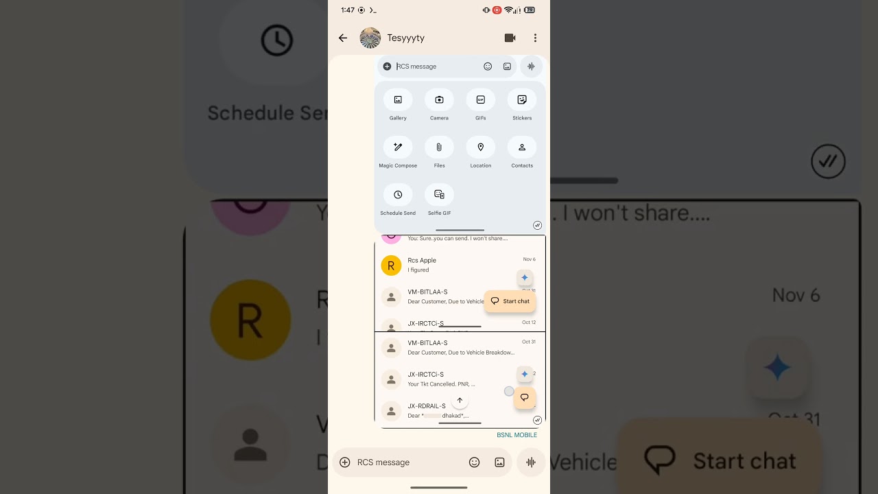 بهروزرسانی Google Messages