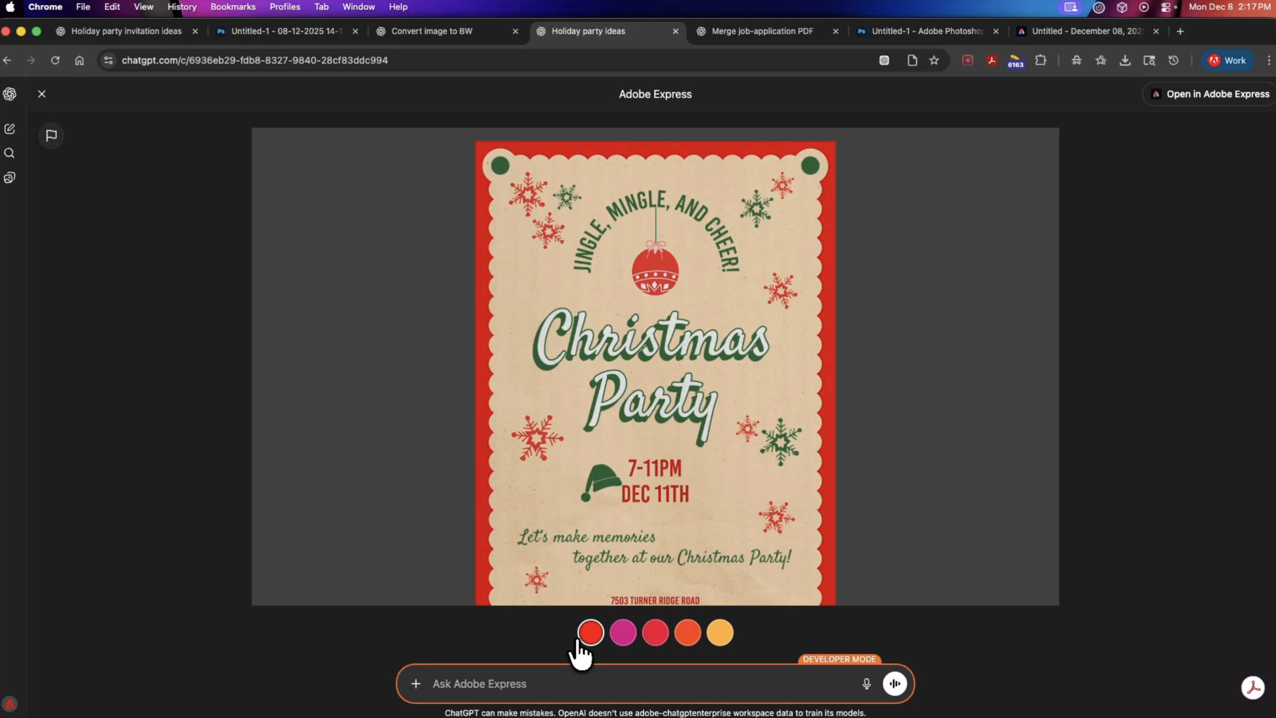 فتوشاپ در چتجیپیتی